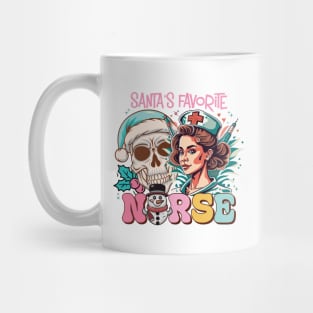 Santa's Favorite Nurse Mug